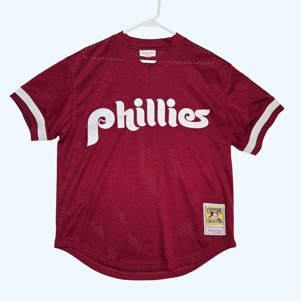 Mitchell & Ness Philadelphia Phillies Lenny Dykstra 1991 Jersey Mens 44 Large
